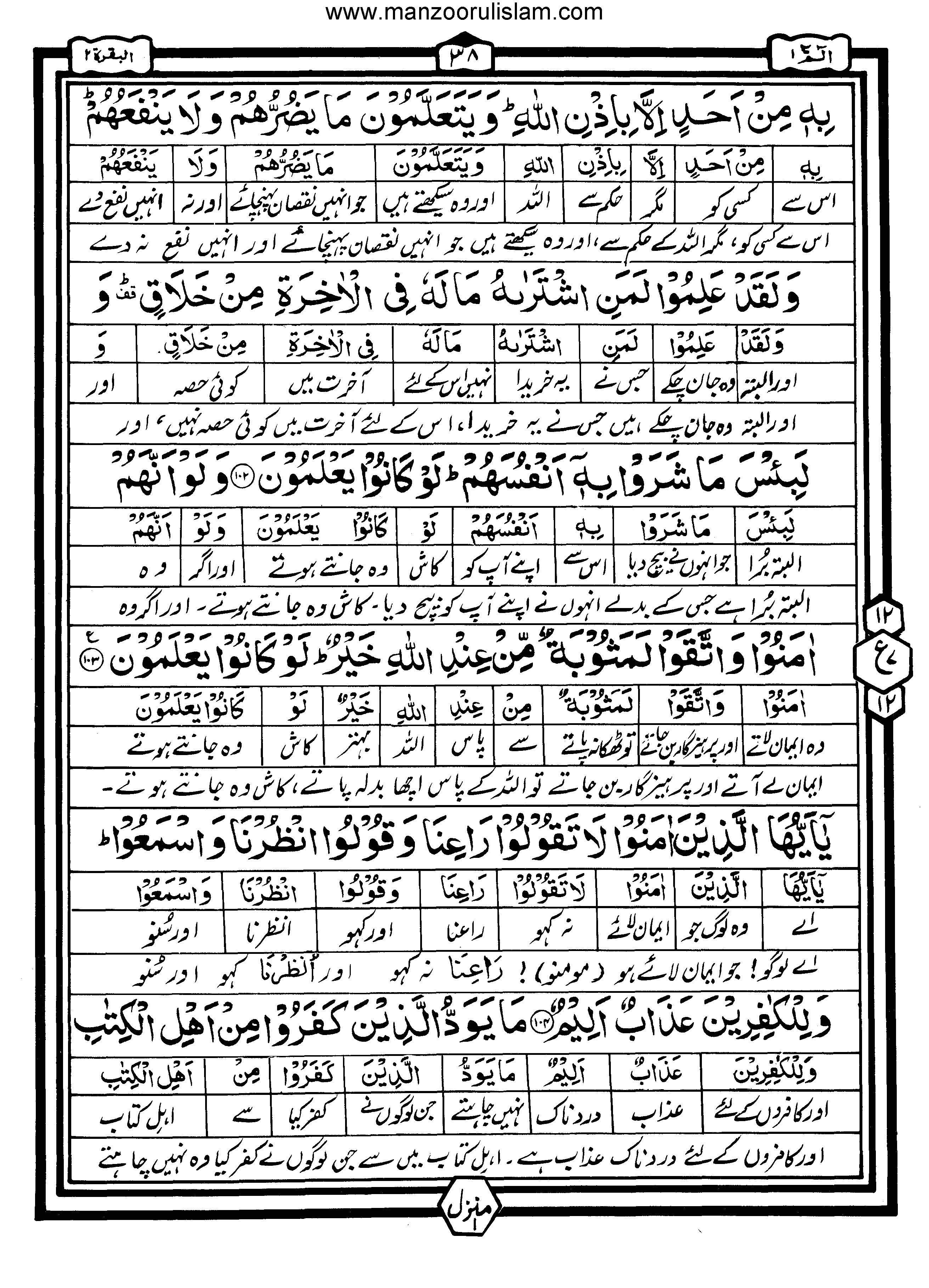 Quran with Urdu Translation AlifLamMeem الم